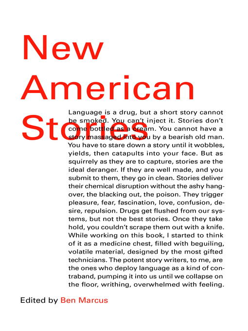 Title details for New American Stories by Ben Marcus - Available
